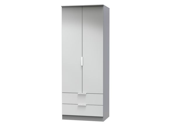 Welcome Furniture Plymouth Tall 2ft6in 2 Drawer Robe