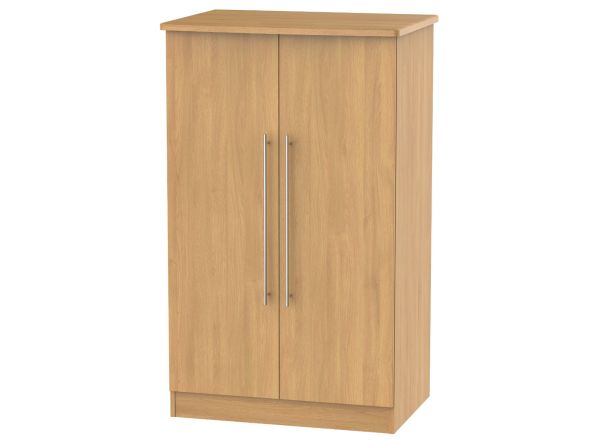 Welcome Furniture Sherwood Wooden 2ft6in Plain Midi Robe Modern Oak