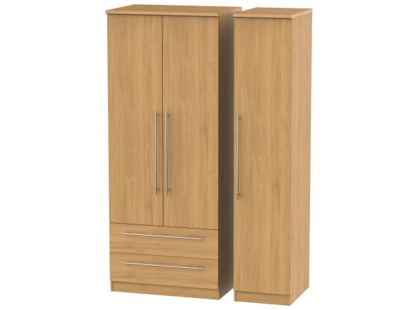 Welcome Furniture Sherwood Triple 2 Drawer Robe