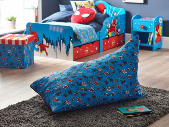 Marvel Spider-Man Bean Bag Blue