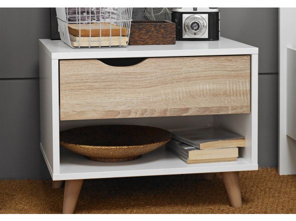 LPD Stockholm 1 Drawer Bedside