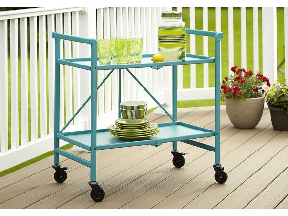 Cosco Intellifit Outdoor/Indoor Folding Serving Cart