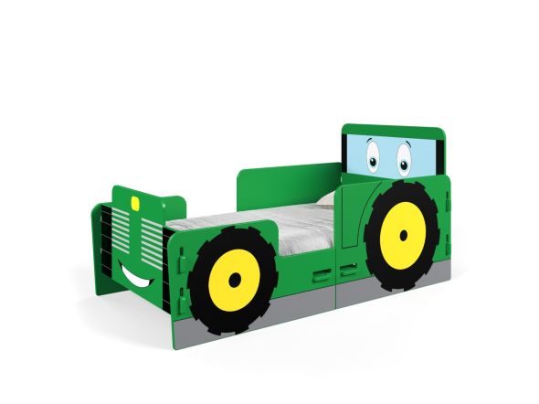 Kidsaw Green Tractor Junior Bed