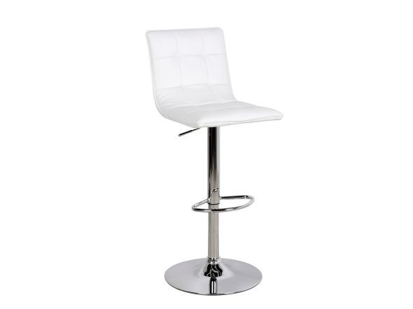 LPD Vigo Bar Stool White Faux Leather