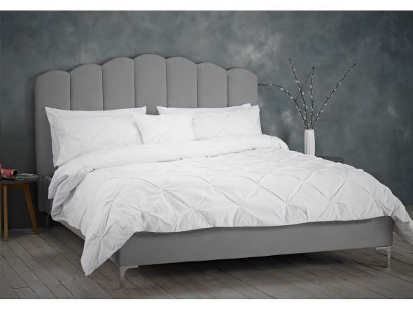 LPD Willow Silver Velvet Bed Frame